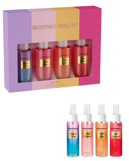 Women Secret Body Mist Coffre Color 4X50Ml